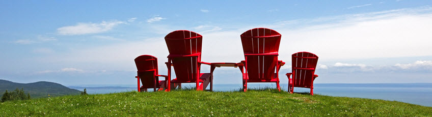 Chairs overlooking ocean